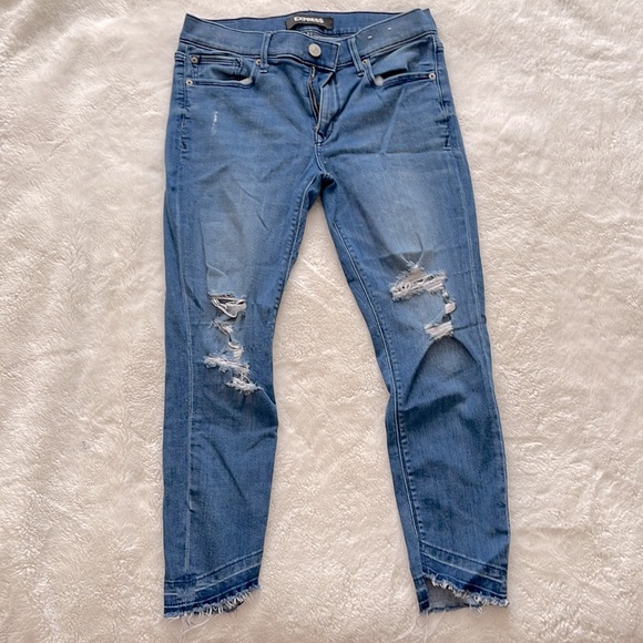 Express Cropped Jeans Mid Rise - Picture 5 of 6